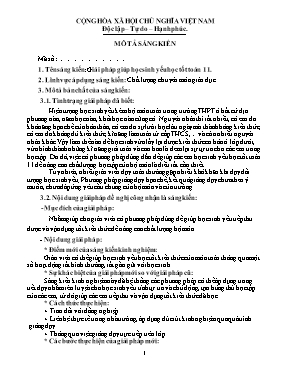 Sáng kiến kinh nghiệm Giải pháp giúp học sinh yếu học tốt Toán 11